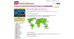 Desktop Screenshot of bedbreakfastweb.com