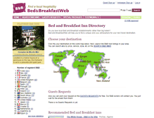 Tablet Screenshot of bedbreakfastweb.com